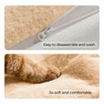 thumbnail image 5 of allisandro Calming Furniture Protector Dog Bed with Soft Neck Bolster, Waterproof Faux Fur Couch Cover with Removable Cover, 42 x 38 x 5 Inches, Light Brown, 5 of 5