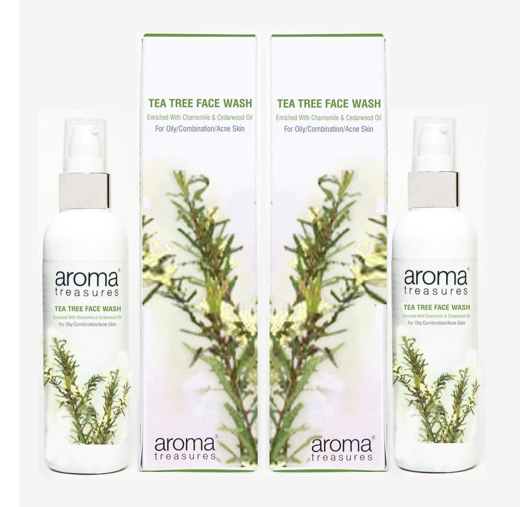 aroma treasures tea tree face wash
