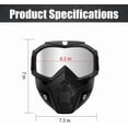 thumbnail image 3 of Anti-Fog Paintball Tactical Mask - Detachable Adjustable Full Face Mask with Goggles for Ski & Motorcycle Riding Protection(LR  Black-framed colorful lenses 1 PCS), 3 of 9