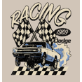 thumbnail image 2 of Dodge Racing Flags 1969 Sand Large T-Shirt, 2 of 3