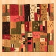 thumbnail image 1 of Ahgly Company Indoor Square Abstract Orange Contemporary Area Rugs, 8' Square, 1 of 1
