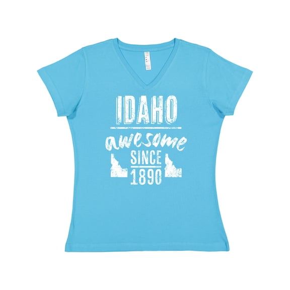 Inktastic Idaho Awesome Since 1890 Women's V-Neck T-Shirt