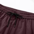 thumbnail image 3 of Mens's Baggy Cargo Pants Solid Color Breathable Elastic Waist Casual Workout Pants Drawstring Zipper Pocket Loose Fit Athletic Pants, 3 of 6