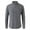 Gray, variant on Wyobmus Men's Long Sleeve Shirt Casual Fashion Fall Stand Collar Button Down Solid Color Shirt Black
