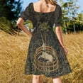 thumbnail image 4 of The Unicorn Tapestry (The Unicorn is in Captivity and No Longer Dead) Sleeveless Dress, 4 of 7