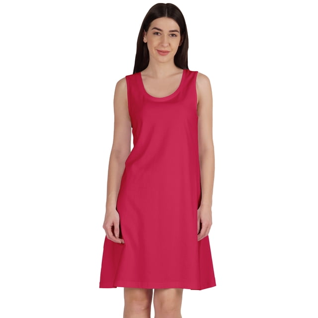 Inkmeso Robe Évasée Sans Manches pour Femmes Longueur Genou Ligne A Été Décontractée
