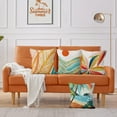 thumbnail image 5 of Boho Tropical Leaves Pillow Covers 20x20 Set of 4, Summer Beach Throw Palm Tree Pillowcase Modern Outdoor Decorative Cushion Case for Home Living Room, Boho Beach (Boho beach20inx20in), 5 of 5