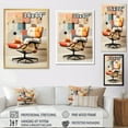 thumbnail image 4 of Designart "Colorful Mid Century Eames gracefulness II" Abstract Floater Framed Canvas Wall Art, 4 of 7