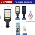 thumbnail image 1 of Farolas solares para exteriores, lámpara Solar con 3 modos de luz, Sensor de movimiento impermeable, iluminación de seguridad para jardín, Patio, camino, 1 of 4