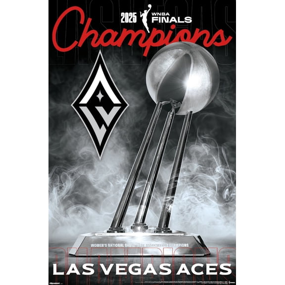 WNBA Las Vegas Aces - 2025 WNBA Finals Team Logo Wall Poster, 22.375" x 34"