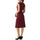 thumbnail image 3 of VESTIDO ELEGANTE DE MUJER INSPIRADO CHIC CON MANGAS DE CAPUCHA Y CINTURÓN PARA TRABAJAR BURDEOS S, 3 of 6
