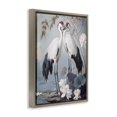 thumbnail image 3 of Stupell Industries Shore Line Magic Cranes Brown Framed Floater Canvas Wall Art design by Steve Hunziker, 31 x 25, 3 of 9