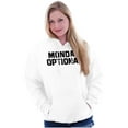 thumbnail image 3 of Monday Optional Work Week Weekend Unisex Plus Fleece Graphic Hoodie Brisco Brands 5X, 3 of 5