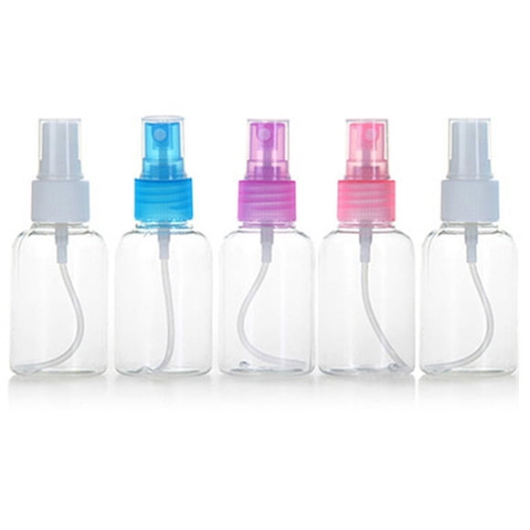 Cateissary Botellas recargables de 50ml, atomizador de Perfume de plástico transparente de viaje, botella de Spray pequeña vacía, caja fuerte libre de Suministros de limpieza para el hogar TYPE1 Cateissary JJ3764-00