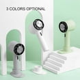 thumbnail image 3 of Mini Cooling Fan Personal Rechargeable Adjustable Portable Household Handheld Plastic Multifunctional Walking Neck Air Cooler Green, 3 of 9