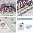 thumbnail image 2 of Fsddascl Blue Red Butterfly 4th of July Blackout Curtains for Bedroom/Living Room, Thermal Insulated Kitchen Curtains, Stars Independence Day Rustic Grommet Darkening Window Treatment 27.5"x39"x2, 2 of 6