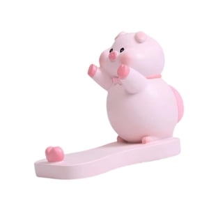 funtasica Animal Phone Stand Resin Desk Phone Stand for All Mobile Phones Desk Bedroom Without Glasses