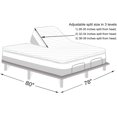 Waterproof Quilted Split Top King Mattress Protector Pad for Adjustable
