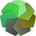 thumbnail image 1 of Ahgly Company Machine Washable Indoor Round Transitional Fern Green Area Rugs, 6' Round, 1 of 7