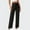 *Black, variant on ClodeEU Women's High Waist Wide Leg Pants, Business Work Office Pants ,Work Trousers With Belted Black,Womens Plus S