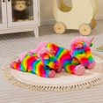 thumbnail image 4 of Peluche HollyHome, unicornio de peluche, arcoíris, 60 cm, 4 of 9