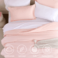 thumbnail image 4 of SPRINDAY Queen Comforter Set, 7 Pieces Bed in a Bag for All-Season, Bedding Set with Comforter, Sheets, Pillowcases & Shams, Blush Pink, 4 of 7