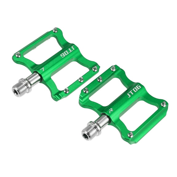 Motoforti 1 Pair Aluminum Alloy MTB Bike Rear Foot Peg Pedals Green Fit 9/16 Inch Axle
