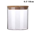 thumbnail image 2 of AMERTEER Transparent Clear High Cylinder Glass Sealed Kitchen Storage Bottle Jar with Lid Organization Container, 2 of 5
