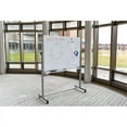 thumbnail image 2 of Offex 51.5" Aluminum Mobile Dry Erase Double Sided and Magnetic Board in White, 2 of 8