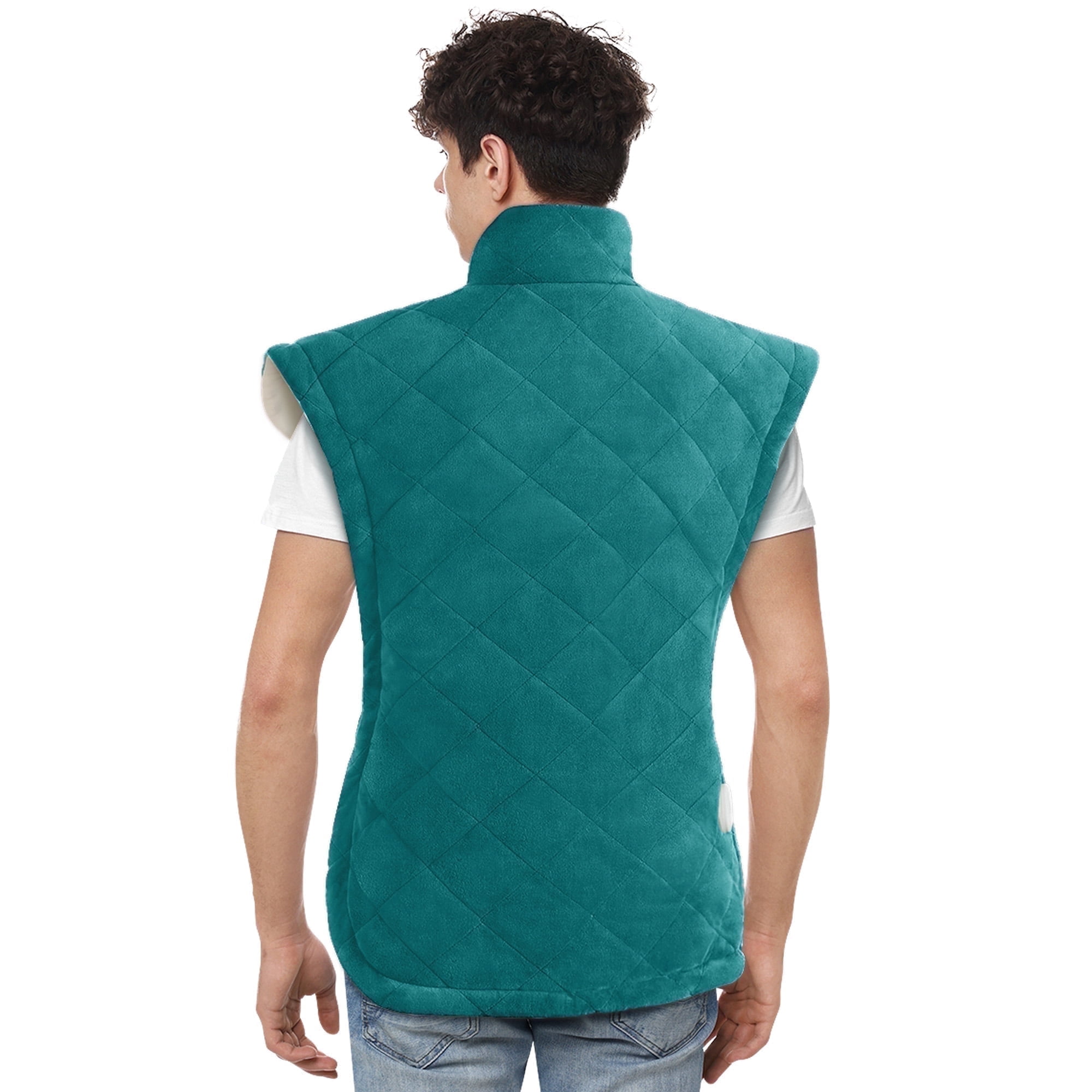 MaxKare 24"x40" Extra Large Heating Pad with 4 Heat Settings & Auto Shut-off, Eletric Heating Pad, Green & White