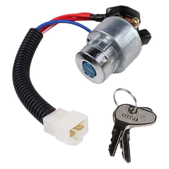 Kubota Ignition Switch with Keys L2501 L2600 L2800 L3000 L3400 L3700 L4300 L4400 L4600 MX Series - TC020-31822 Replacement