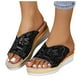 thumbnail image 2 of MKLEKYY Sandalias de Tacón Alto para Mujer, Sandalias de Verano A La Moda, Cómodas, Sin Cordones, Talla Grande, 2 of 4