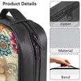 thumbnail image 6 of FKELYI Bohemian Lotus Flower Print PU Letaher Bible Cover for Women Men Church Bible Bag Carrying Book Case with Handle & Zipper Pocket Book Organizer Holder for Prayer, 6 of 6