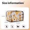 thumbnail image 4 of KLL Honey Bee Set Print 2 Slice Toaster Dust Covers Kitchen Small Appliance Cover with 2 Pockets,Can hold Jam Spreader Knife & Toaster Tongs (11.4 x 7.9 x 7.5), 4 of 6