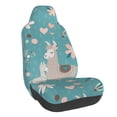 thumbnail image 1 of Balery Teal Mama Llama Funda de Asiento para Auto con Diseño - Cubierta Frontal Suave y Transpirable con Protector Antideslizante- 1 Unidad, 1 of 5