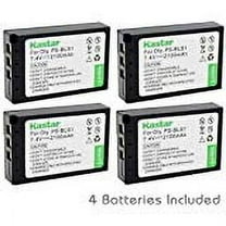 Kastar Battery 4 Pack for Olympus BLS 1 PS BLS1 work for Olympus E 400 E 410 E 420 E 450 E 600 E 620 E P1 E