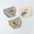 thumbnail image 2 of Povozer Boys' Cotton Underwear Toddler Boys Briefs 3pcs with Car Printed(Beige,7-8Y), 2 of 4