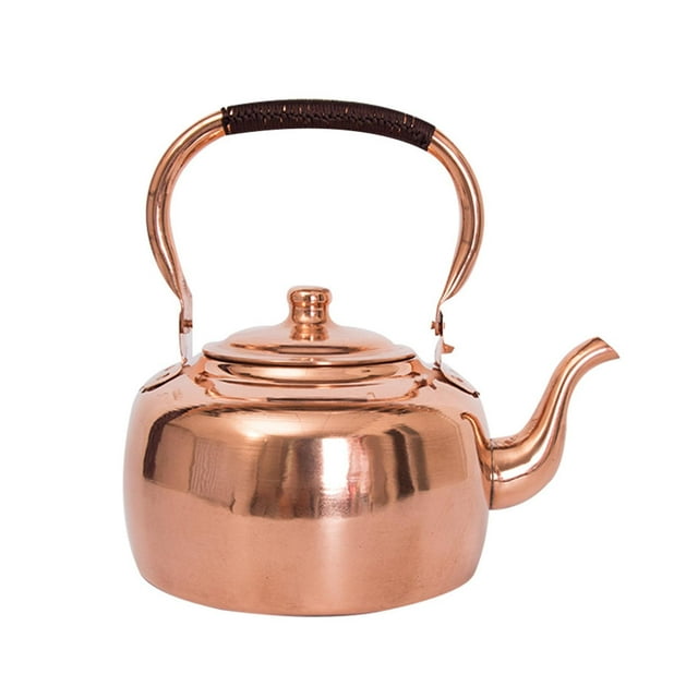 Guardoinrt Tea Kettle Retro Hot Water Kettle Hob Boiling Induction Water 3L Stoves for Red Bronze 5L