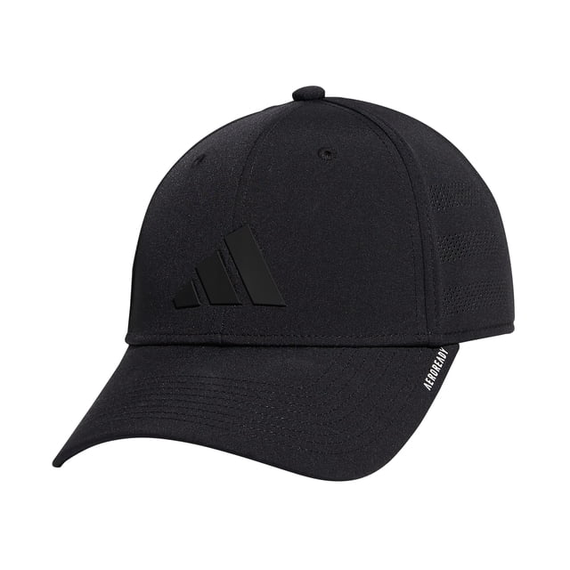 Gorra adidas Gameday Structured Stretch Fit para hombre, color negro