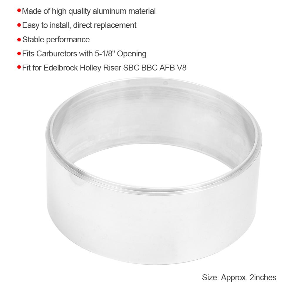 Domqga Air Cleaner Spacer,Air Cleaner Spacer Aluminum 51 / 8in Fit For