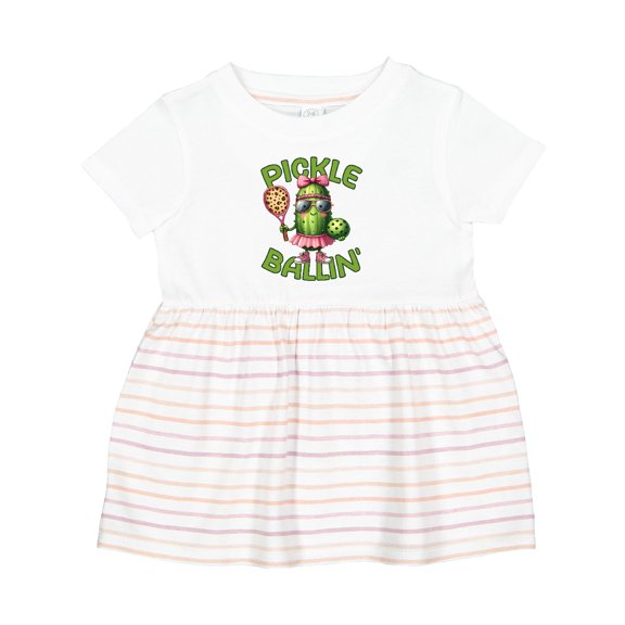 Inktastic Pickle Ballin Girls Baby Dress