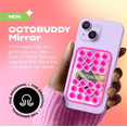 thumbnail image 5 of OCTOBUDDY Mirror - Cell Phone Mount with Built-in Mirror - Hands-Free Selfies and Videos - Suction Cup Mobile Holder - Content Creator Accessory, 5 of 6