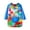 Blue, variant on Kids Art Smocks Water Proof Painting Apron Smock Girls Boys Long Sleeve Knee Length Artist Smock Pocket