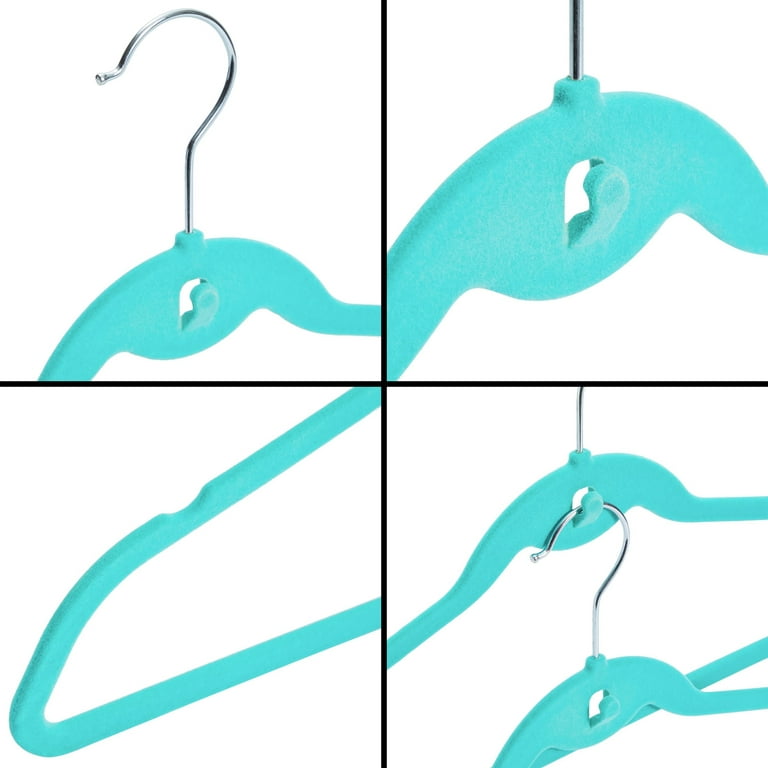 Velvet Hangers 60 Pack Blush – Heavy Duty Clothes Hangers Space Saving - Non Slip Felt Hangers for Closet - Perchas Ganchos Para Colgar Ropa Hangars