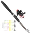 thumbnail image 3 of Fishing Gear Set, Fishing Rod Set Light Easy Grip  For Carry On Bag, 3 of 8