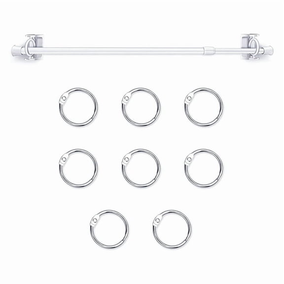 Adjustable Flip Calendar Holder Set 16-28 Inches Flip Calendar Chart Rod Date Cards Holder for Classroom Whiteboard