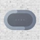 thumbnail image 1 of Alfombrilla de puerta Alfombrilla de baño antideslizante Alfombra de corredor Entrada Secado rápido Cocina lavable Alfombra de absorción de a Azul 40x60cm óvalo Sunnimix Portero interior, 1 of 7