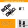 thumbnail image 4 of Luminous Barn Door Lock,Sliding Barn Door Latch,180 Degree Heavy Duty Gate Latch Suitable for Garden,Garage, 4 of 6