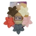 thumbnail image 2 of (3 pack) Scunci Flower Claw Hair Clips, Assorted Colors, 5-Pieces, 2 of 3