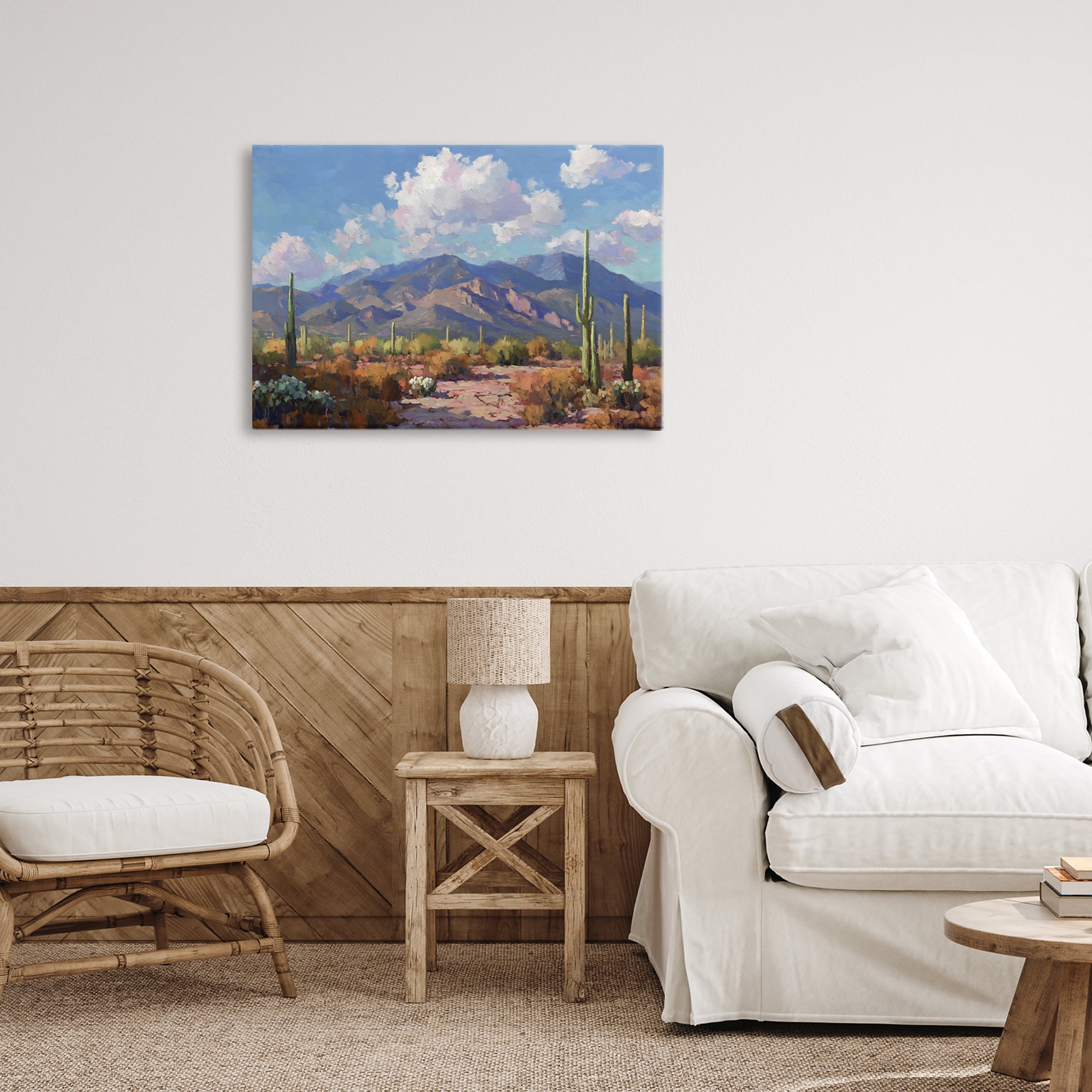 Stupell Industries Desert Mountains at Sunset Glow Canvas Wall Art, design by Gina Kelly